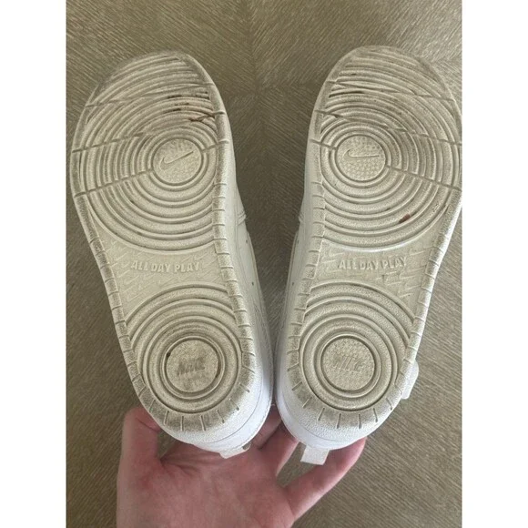 Nike Court Borough Low Little Kids Shoes Size 13C 2021 Classic All White RP $57 - Picture 8 of 8